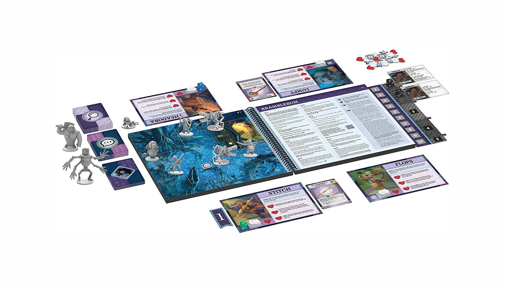 Stuffed Fables board game layout